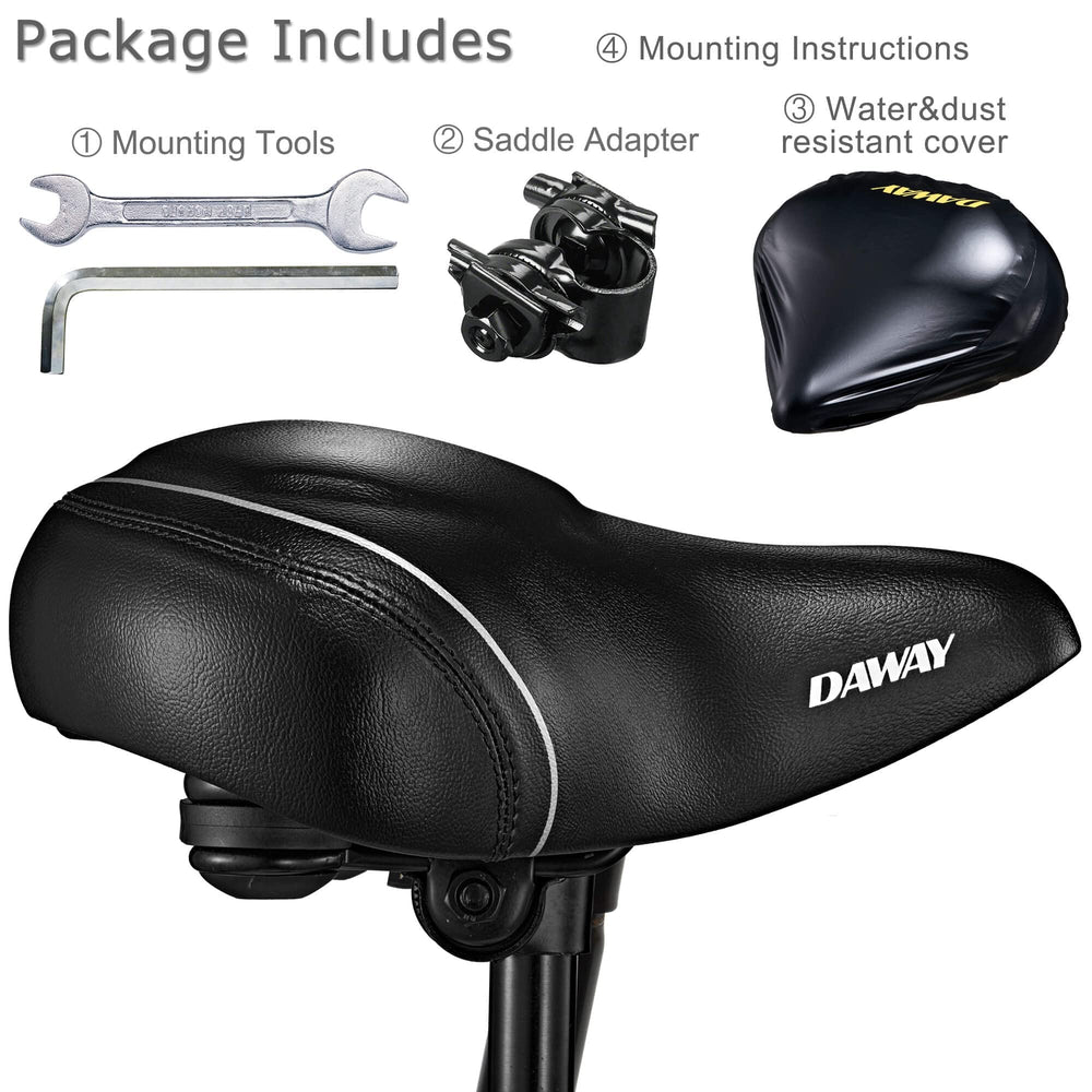 DAWAY C40i on bike in park setting showing comfort on outdoor rides