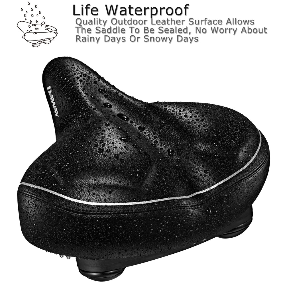 DAWAY C40i rain and dust cover detail protecting saddle from elements