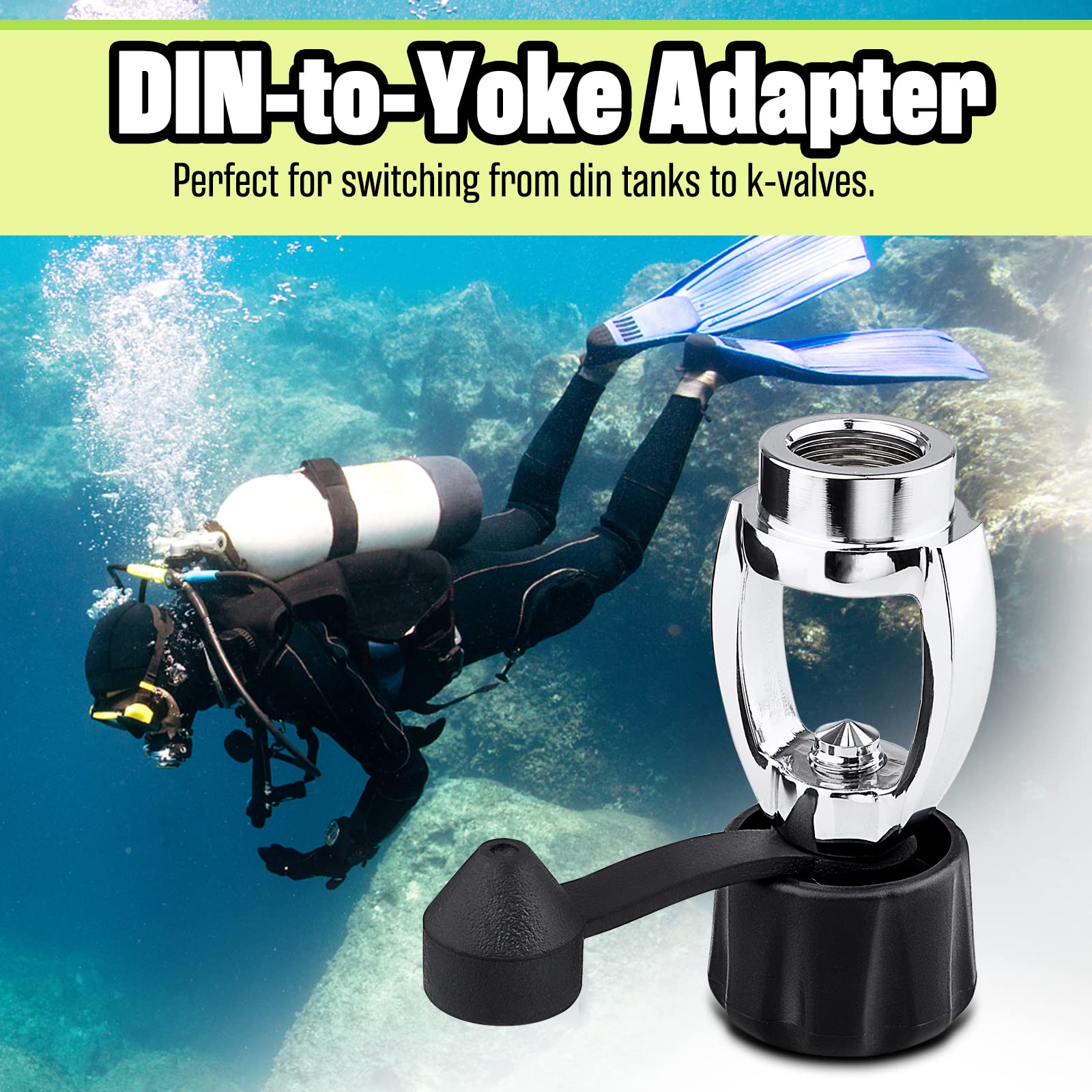 Dawitrly converter with rubber dust cap protecting threads and seals