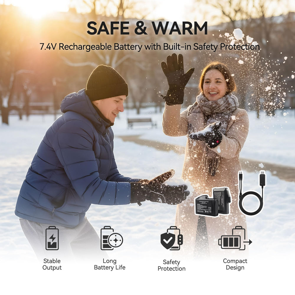 day wolf gloves on ski slope lifestyle showing active use and warmth