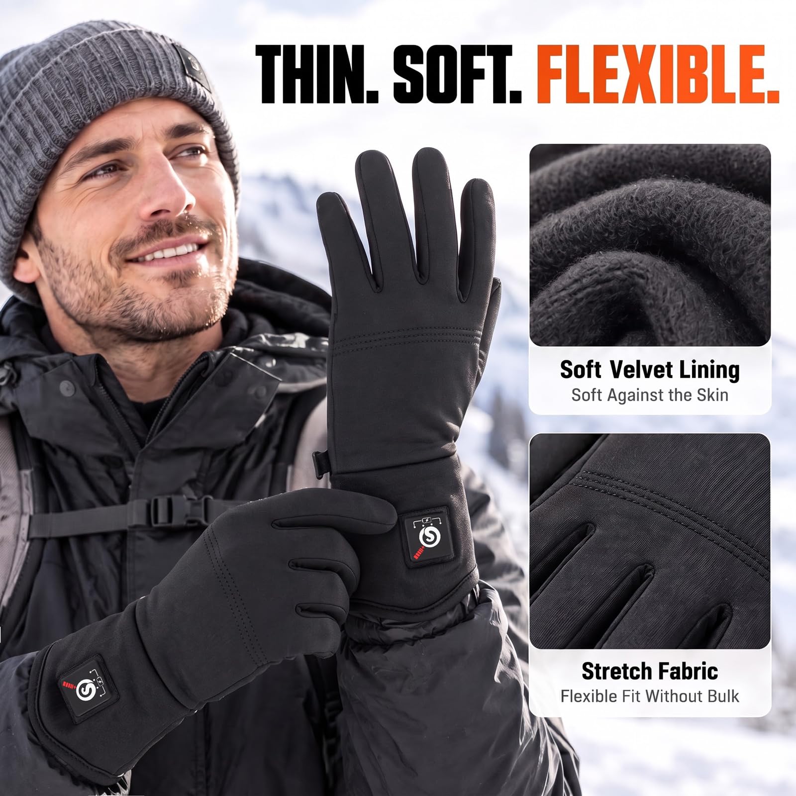 day wolf liners layered under insulated glove for added warmth while maintaining dexterity