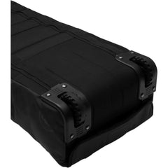 Db Journey Snow Roller Pro wheels and ergonomic handle in use, easy airport rolling advantage