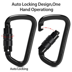 DC QZHMKJ PET close-up of twist-lock gate highlighting quick automatic locking benefit
