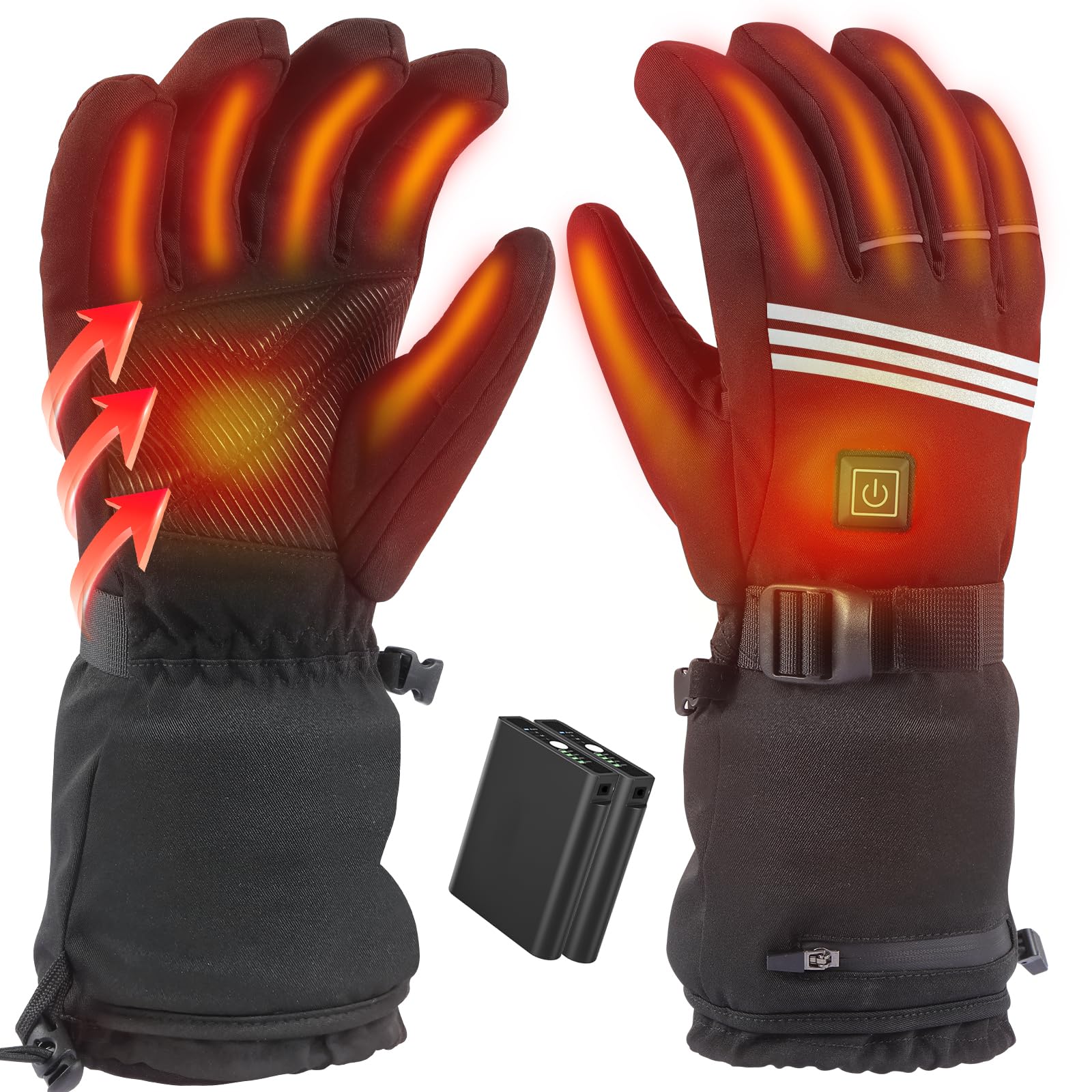 DDINTTAO front view showing heated gloves warmth protection