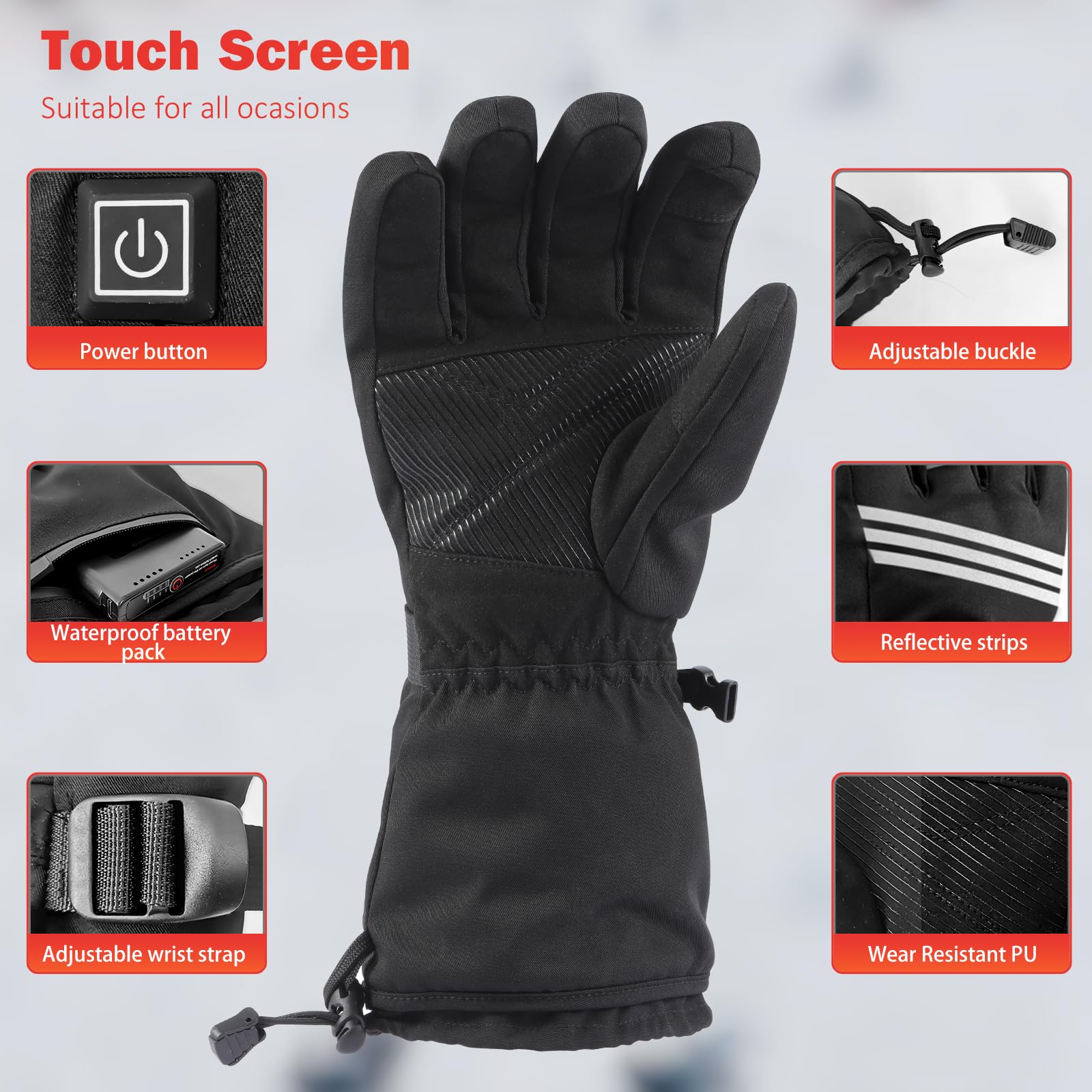 DDINTTAO waterproof shell texture repelling snow and rain