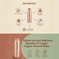 DE-AARTICO bottle held in hand to show scale and easy portability for daily use