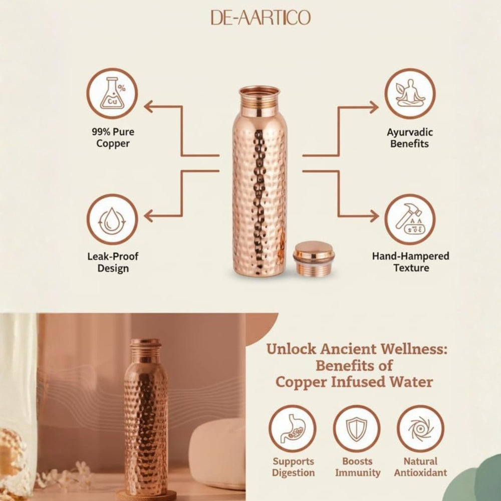 DE-AARTICO bottle on kitchen counter adding a stylish and functional hydration solution