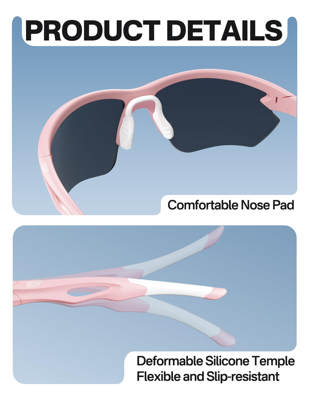 DEAFRAIN worn while cycling demonstrating stability and comfort benefit
