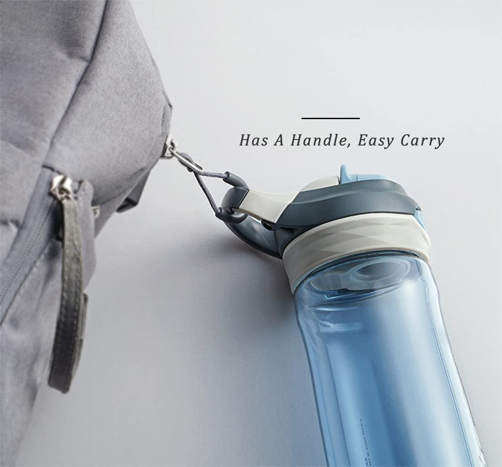 DEARART bottle on gym equipment emphasizing hands-free access and durable build