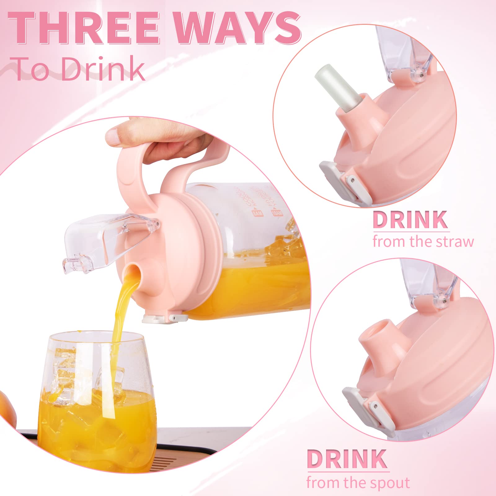 DEARRAY removable straw and lid components displayed for simple cleaning and assembly