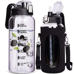 DEARRAY front view of 64 oz glass jug showing full design and label for easy identification