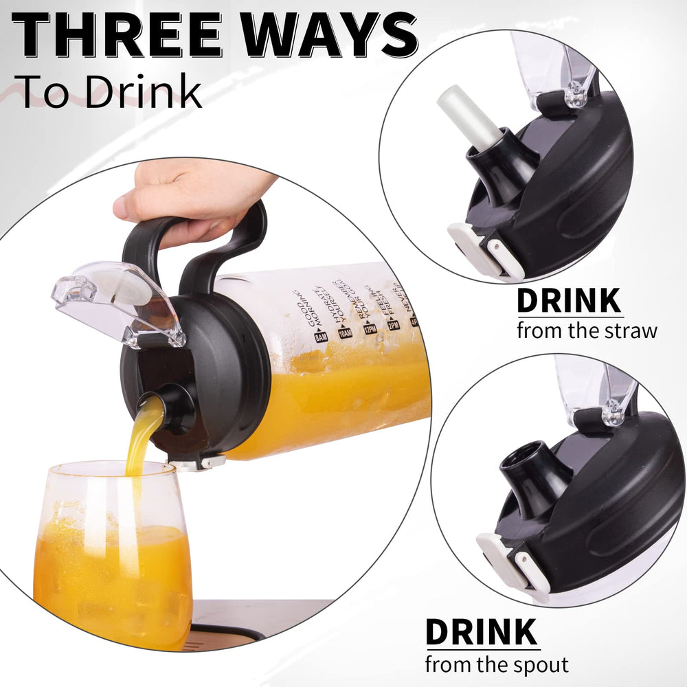 DEARRAY ergonomic handle and wide mouth visible for secure carry and easy filling