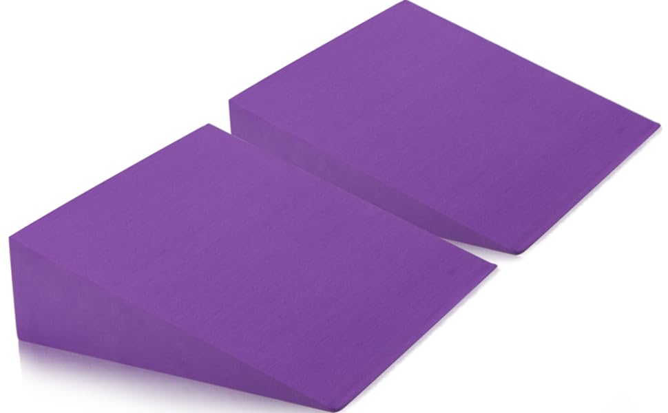 DEAYOU wedges in home gym setting supporting stretching and rehab exercises