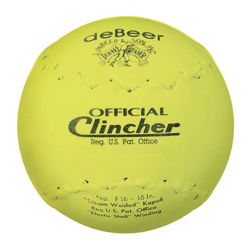 deBeer Clincher front view showing leather cover and clear optic yellow visibility