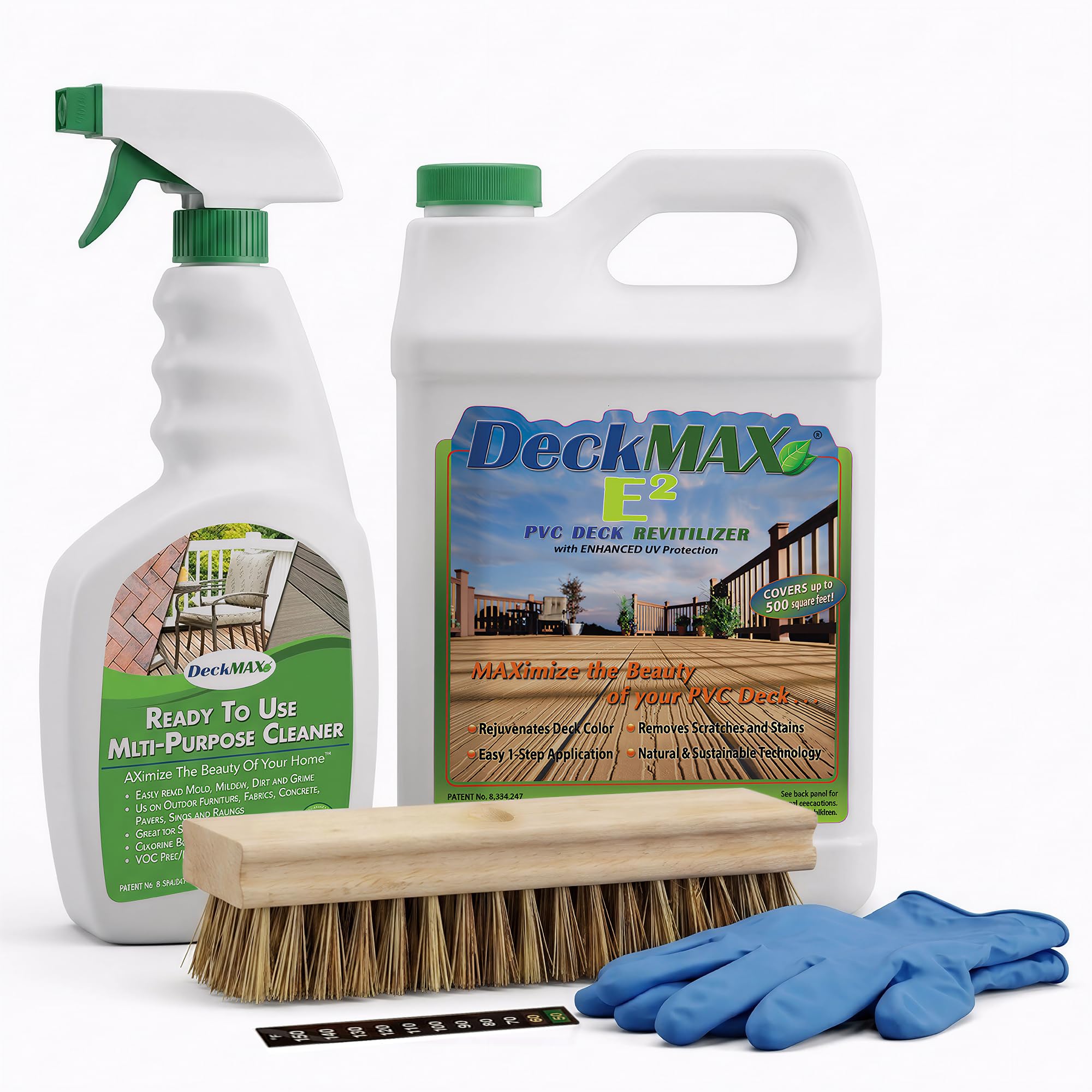 DeckMAX front packaging showing E2 bundle benefits and contents for easy identification