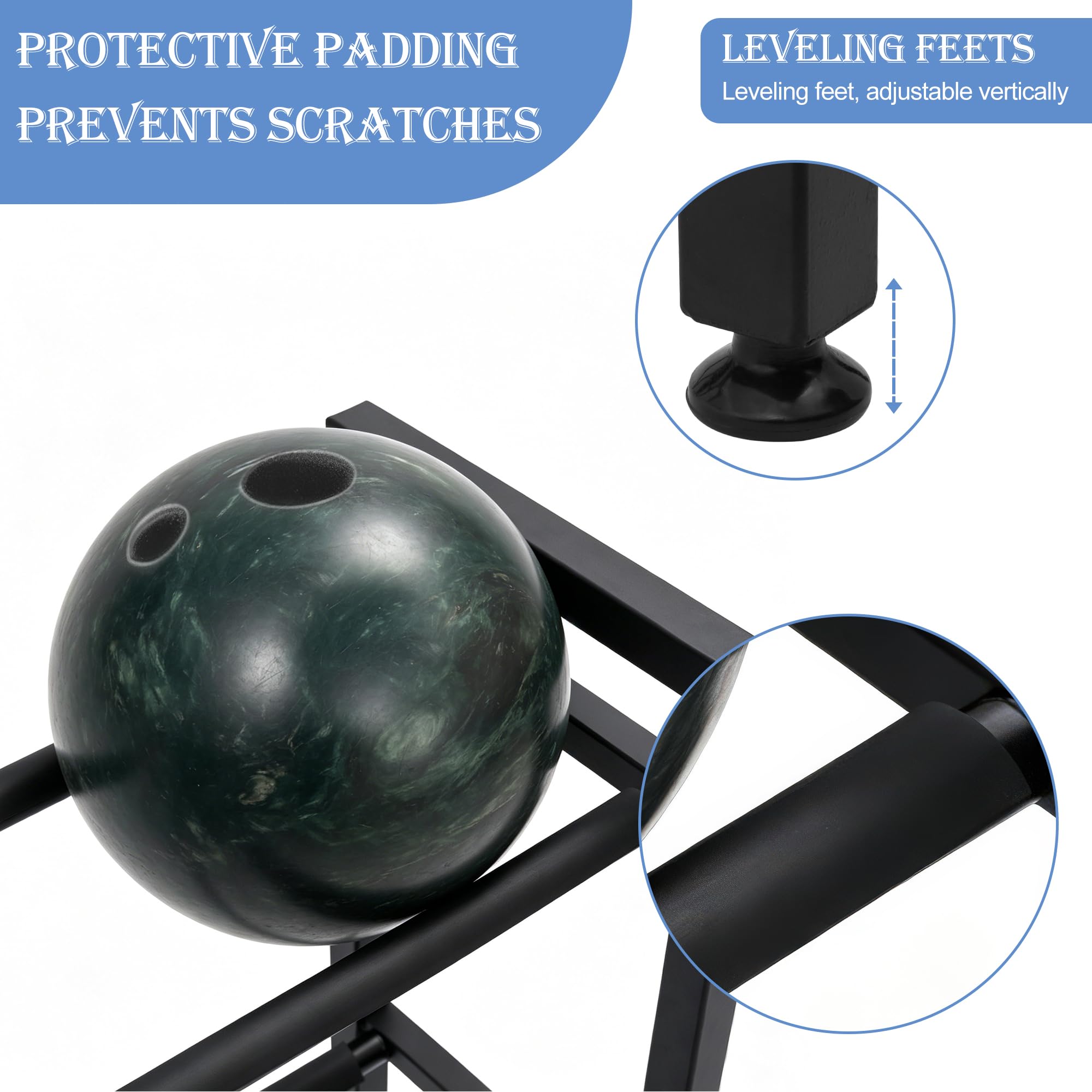 DECORDEEP close-up of protective padding preventing scratches and preserving ball finish