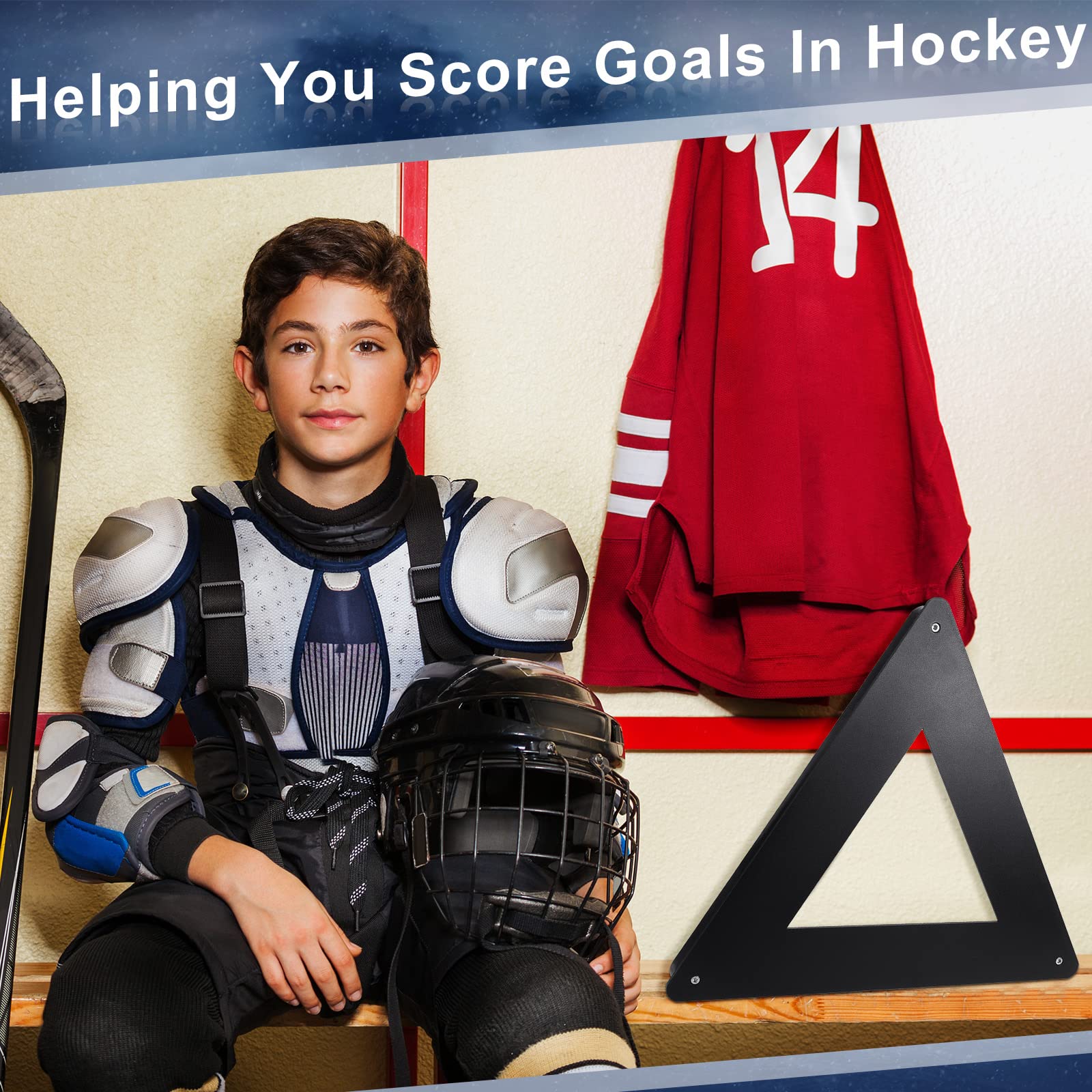 Deekin placed on ice showing scale and suitability for rink practice