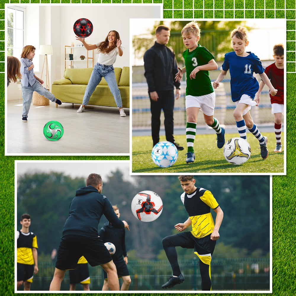 Deekin ball held in hand to show size 3 scale, ideal for small children