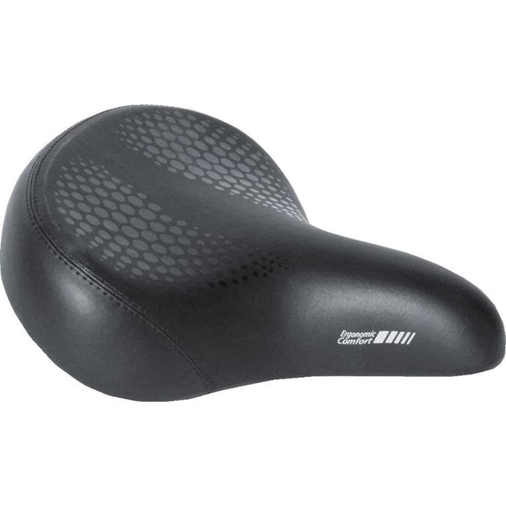 Delta cruiser saddle front view showing wide seat and ergonomic shape for comfort
