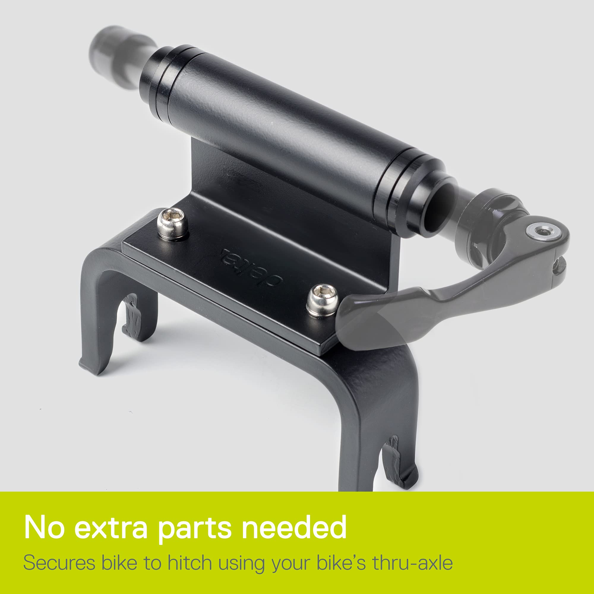 Delta fork mount next to ruler offering scale and compact footprint