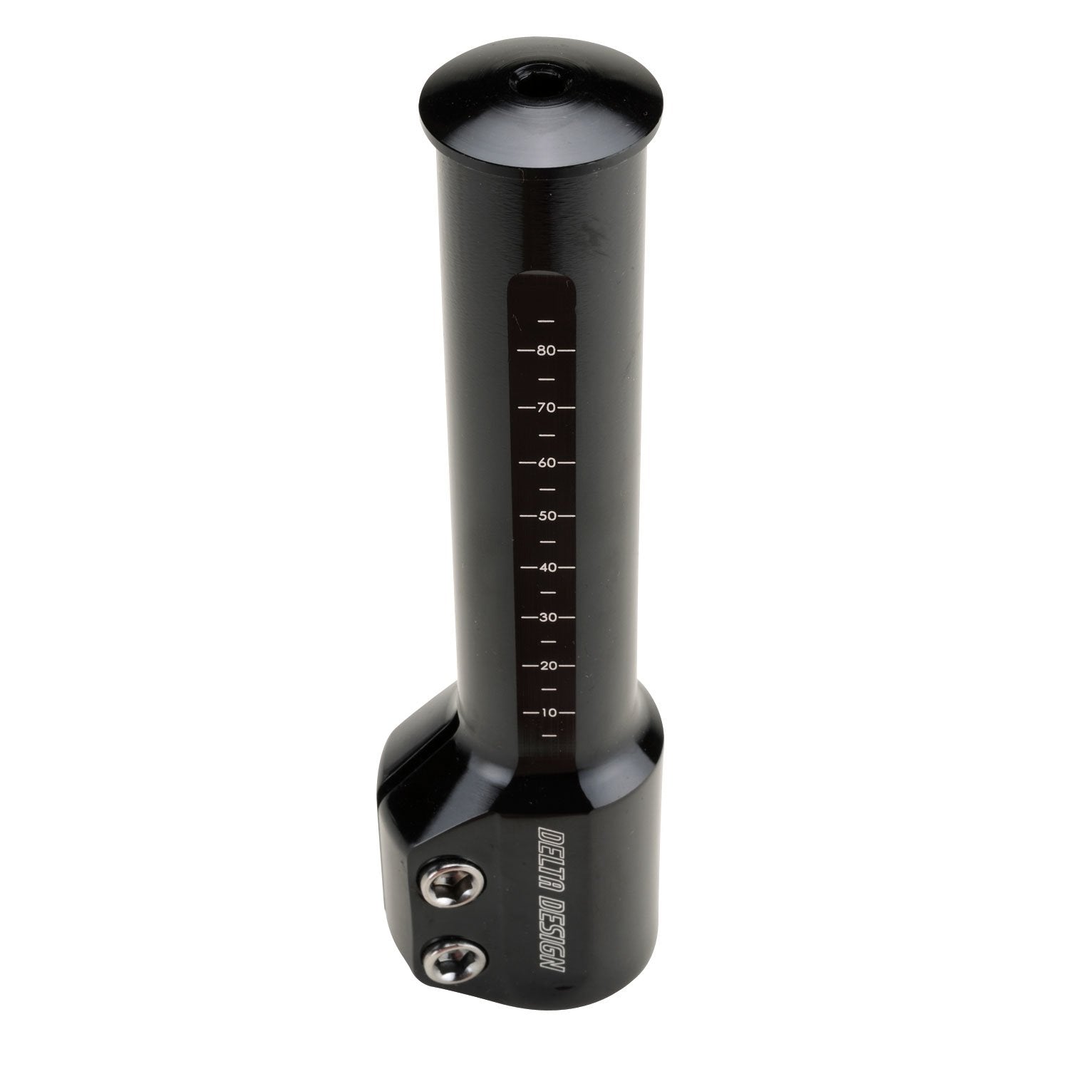 Delta close-up of integrated height marker for precise adjustment benefit