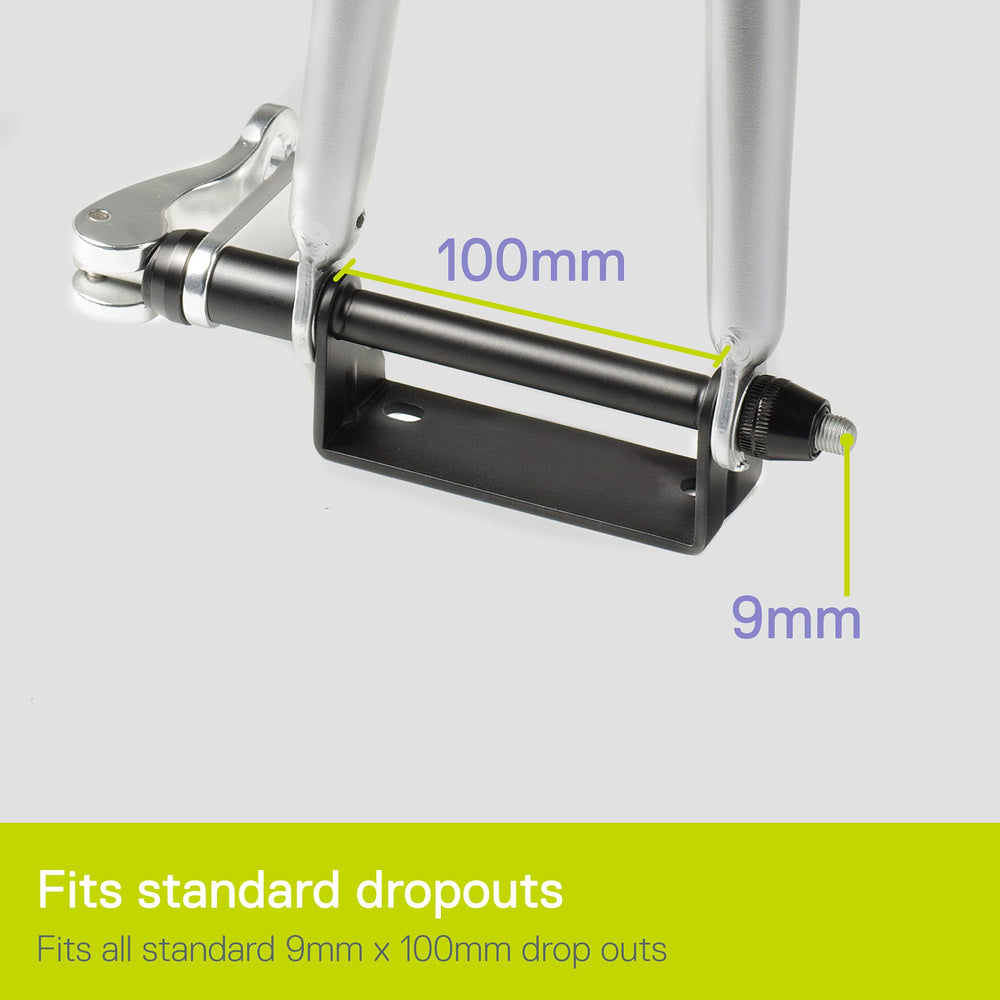 Delta mount next to ruler showing compact dimensions and fit