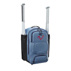 DeMarini open main compartment displaying roomy interior and storage capacity