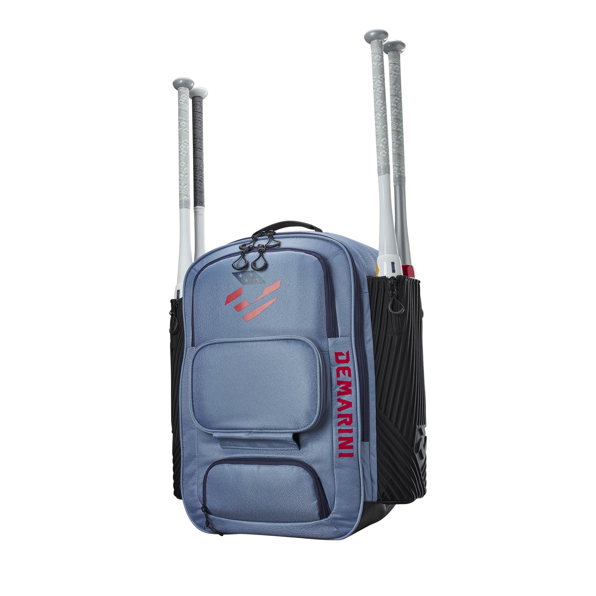 DeMarini reinforced interior shelf detail keeping gear organized and protected