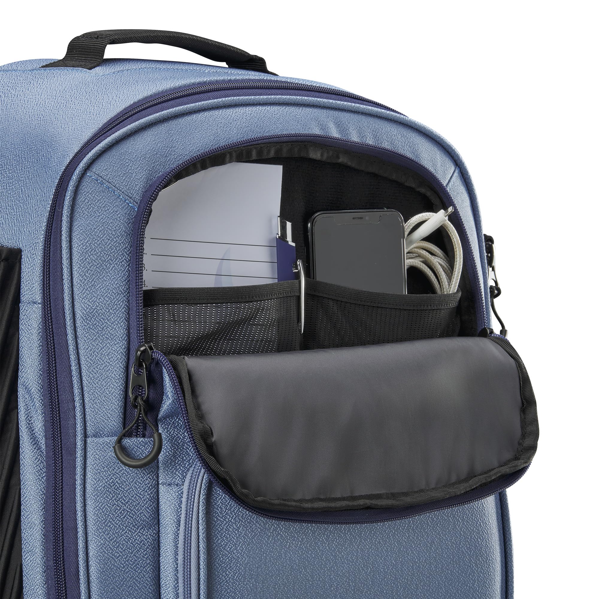 DeMarini backpack beside helmet and cleats illustrating size and tournament-ready capacity