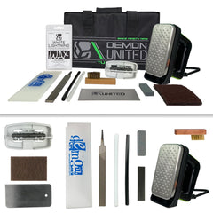 Demon United front of kit showing organized tools and case for easy transport