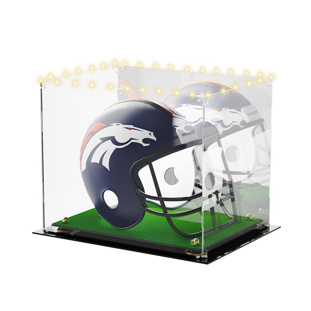 derkerry front view full-size helmet display showing clear protection