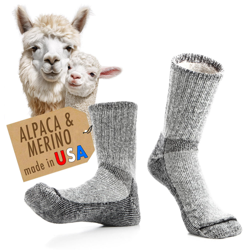 Desert Breeze Distributing folded socks front view showing cushioned crew comfort