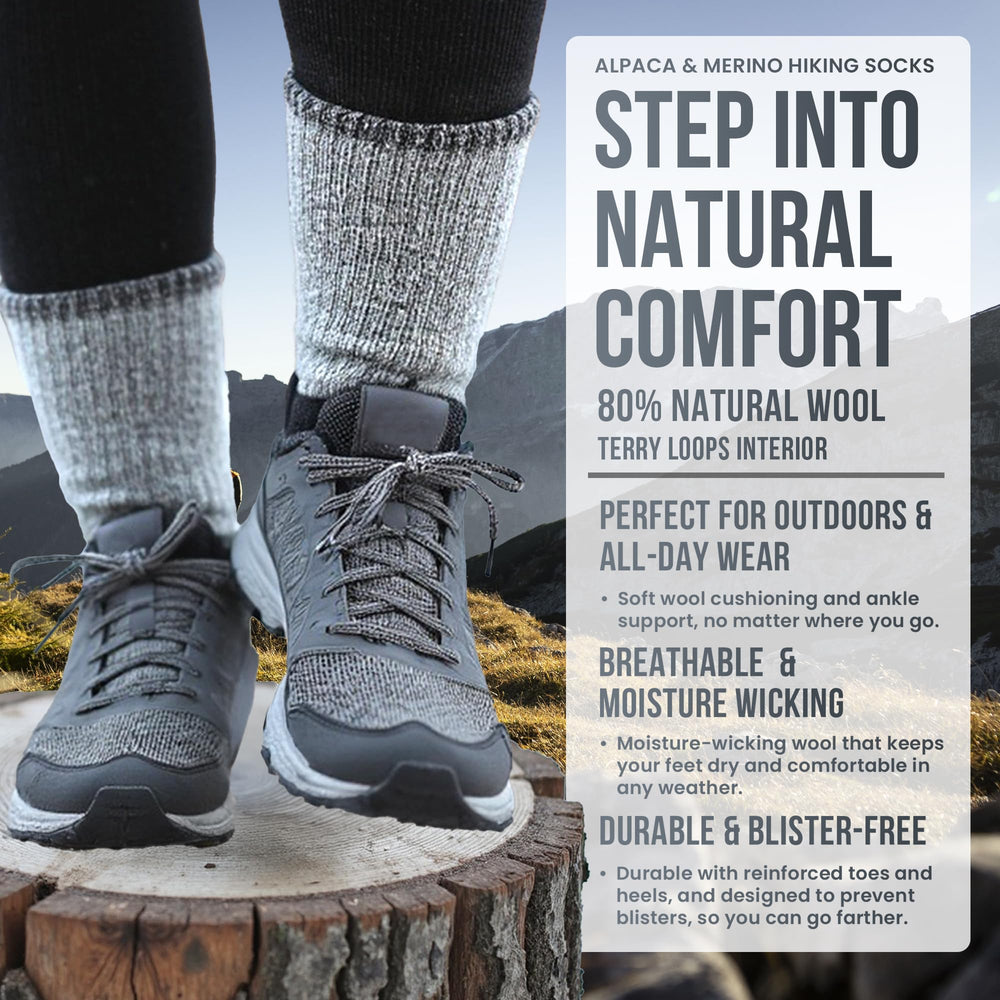 Desert Breeze Distributing sock inside a hiking boot demonstrating fit and comfort