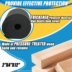 Desunqin side profile of bunk board showing marine plywood core and compact profile