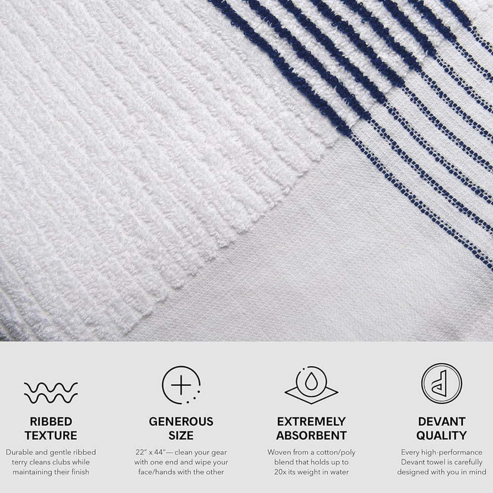 Devant Sport Towels ribbed texture close-up that improves dirt removal and absorbency benefit