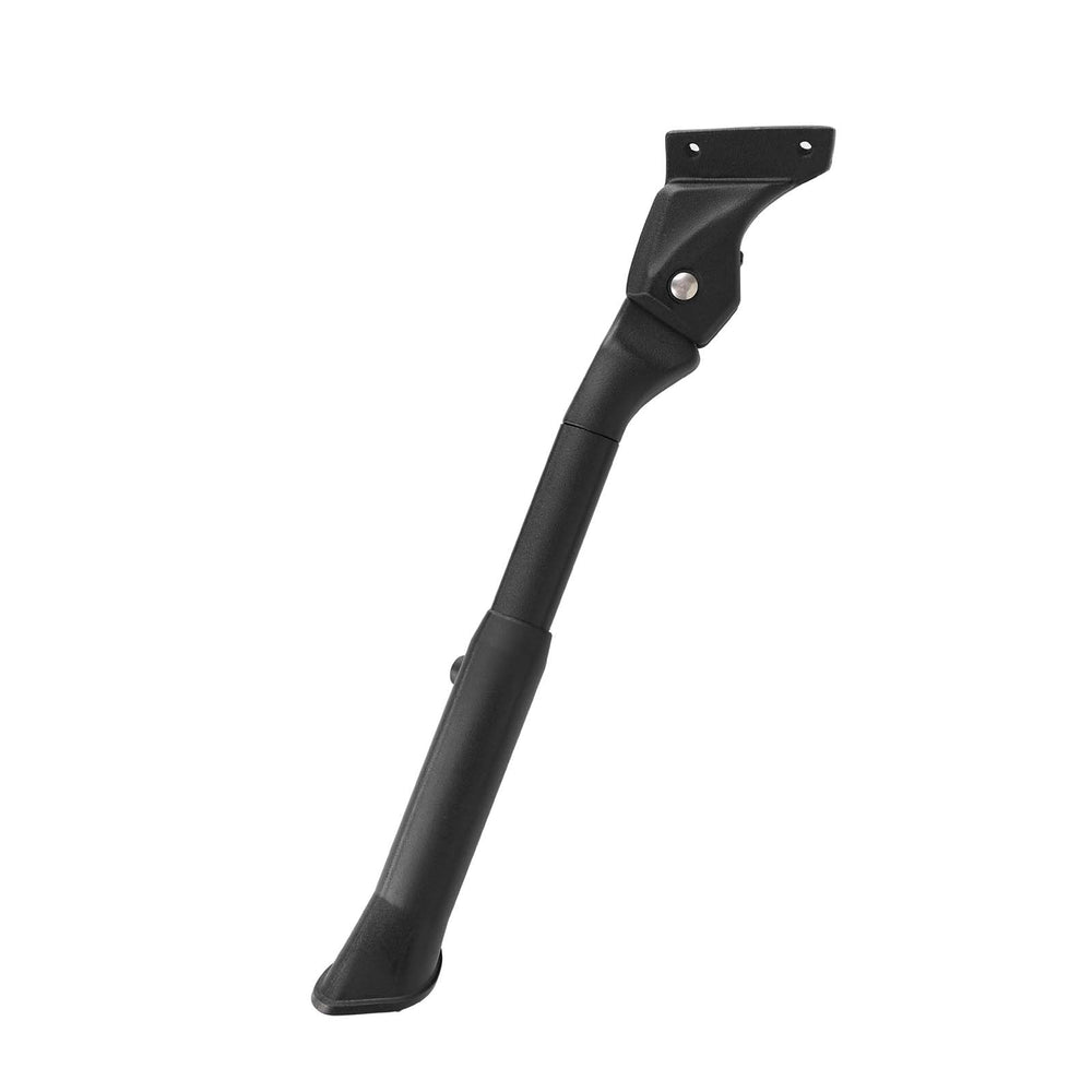 Dewier kickstand front view showing sturdy aluminum construction and fit