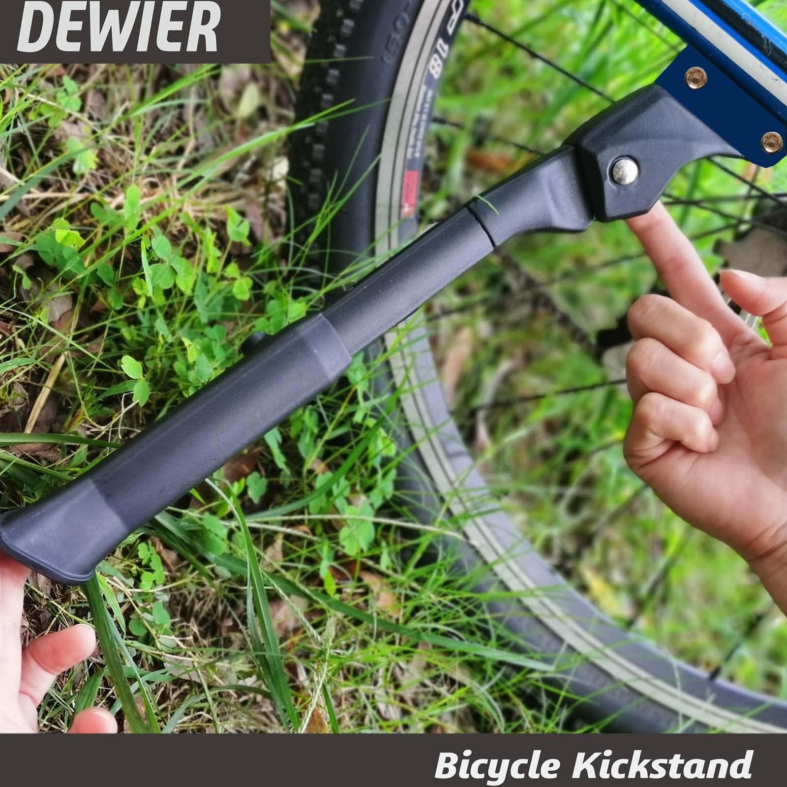 Dewier mounted on a 26-inch bike demonstrating proper scale and stability