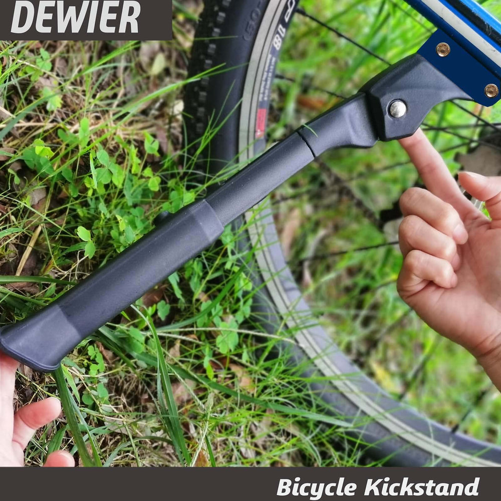 Dewier mounted on a 26-inch bike demonstrating proper scale and stability