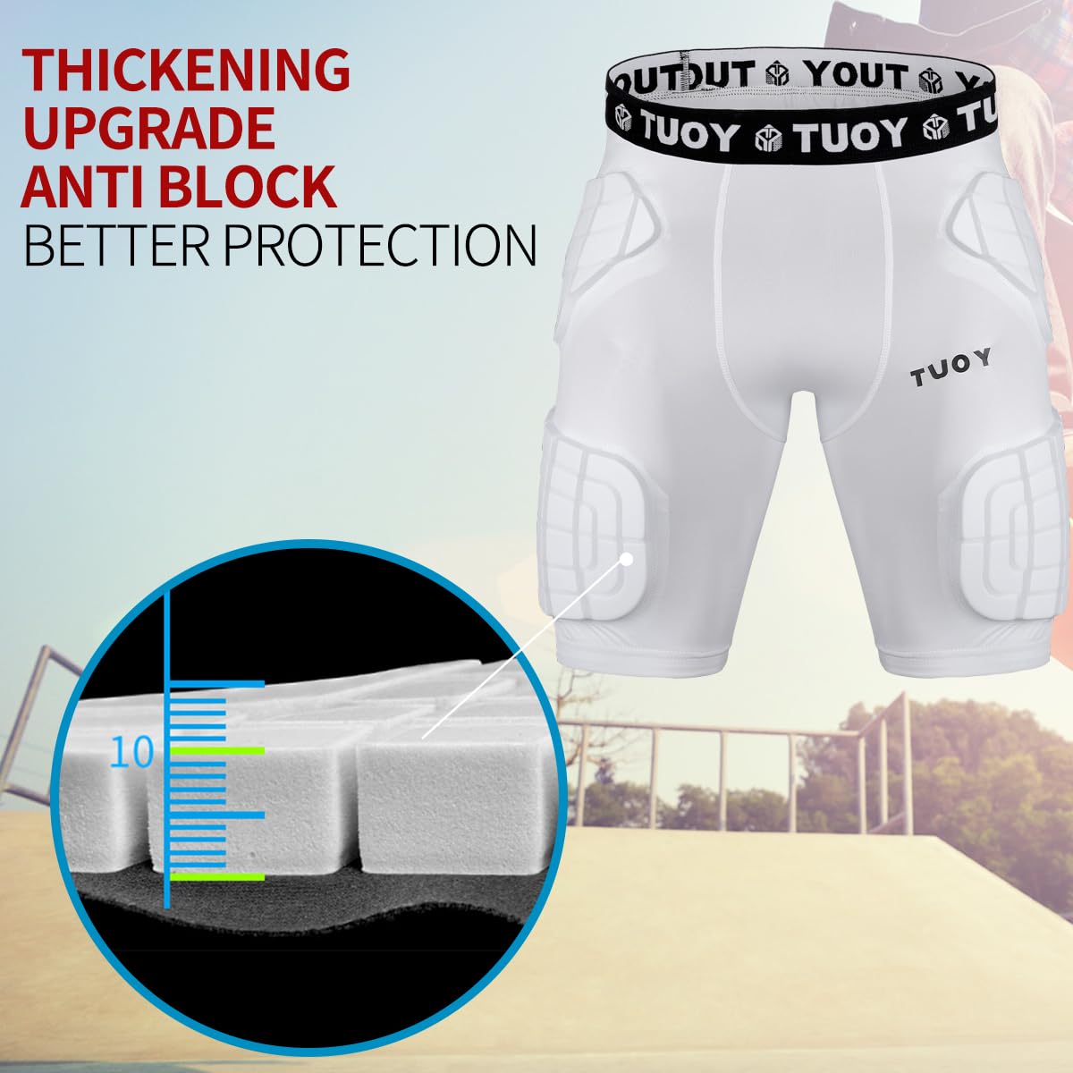 DGXINJUN waistband and size label showing fit detail for accurate waist measurement