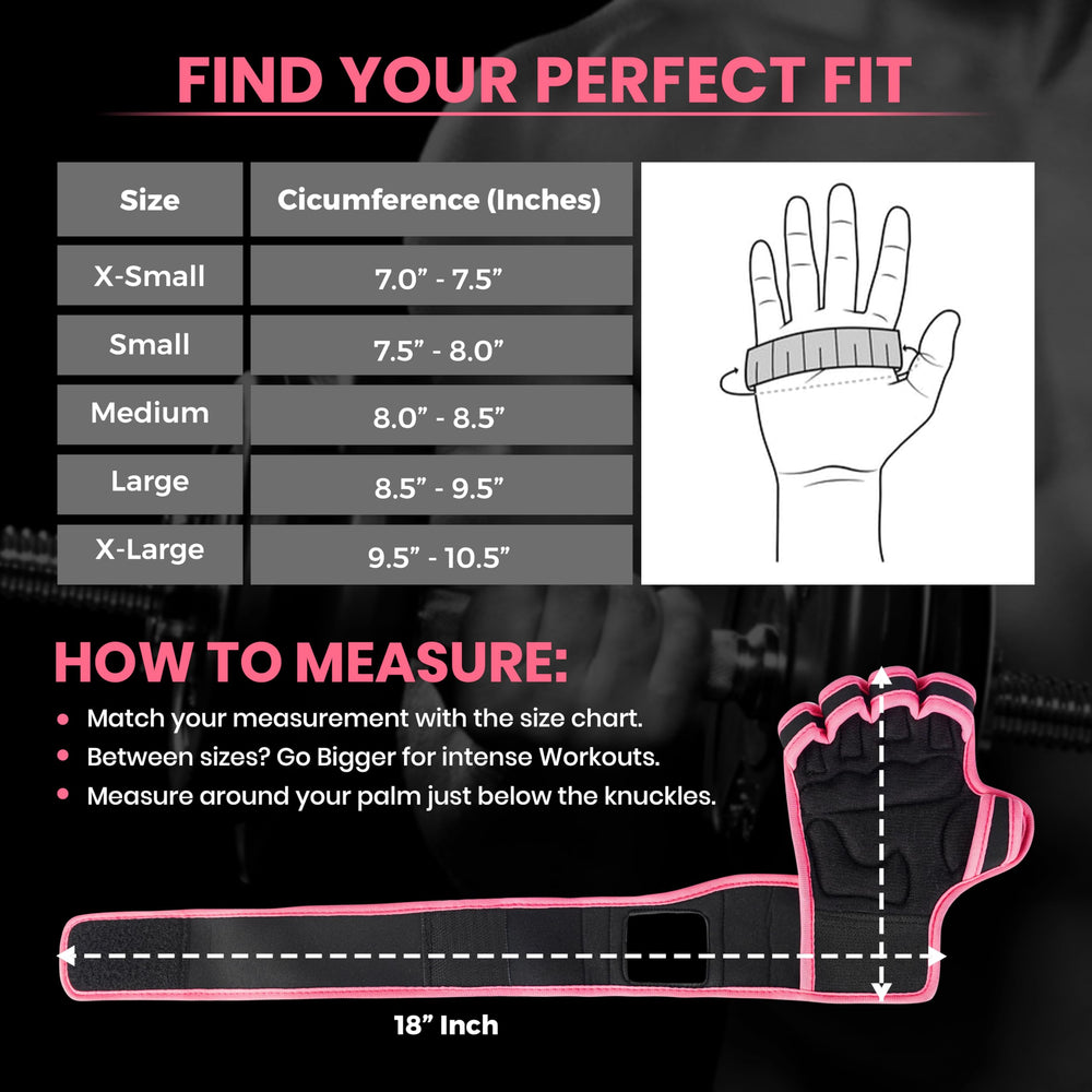 Dhabii size scale comparison showing glove fit and proportion