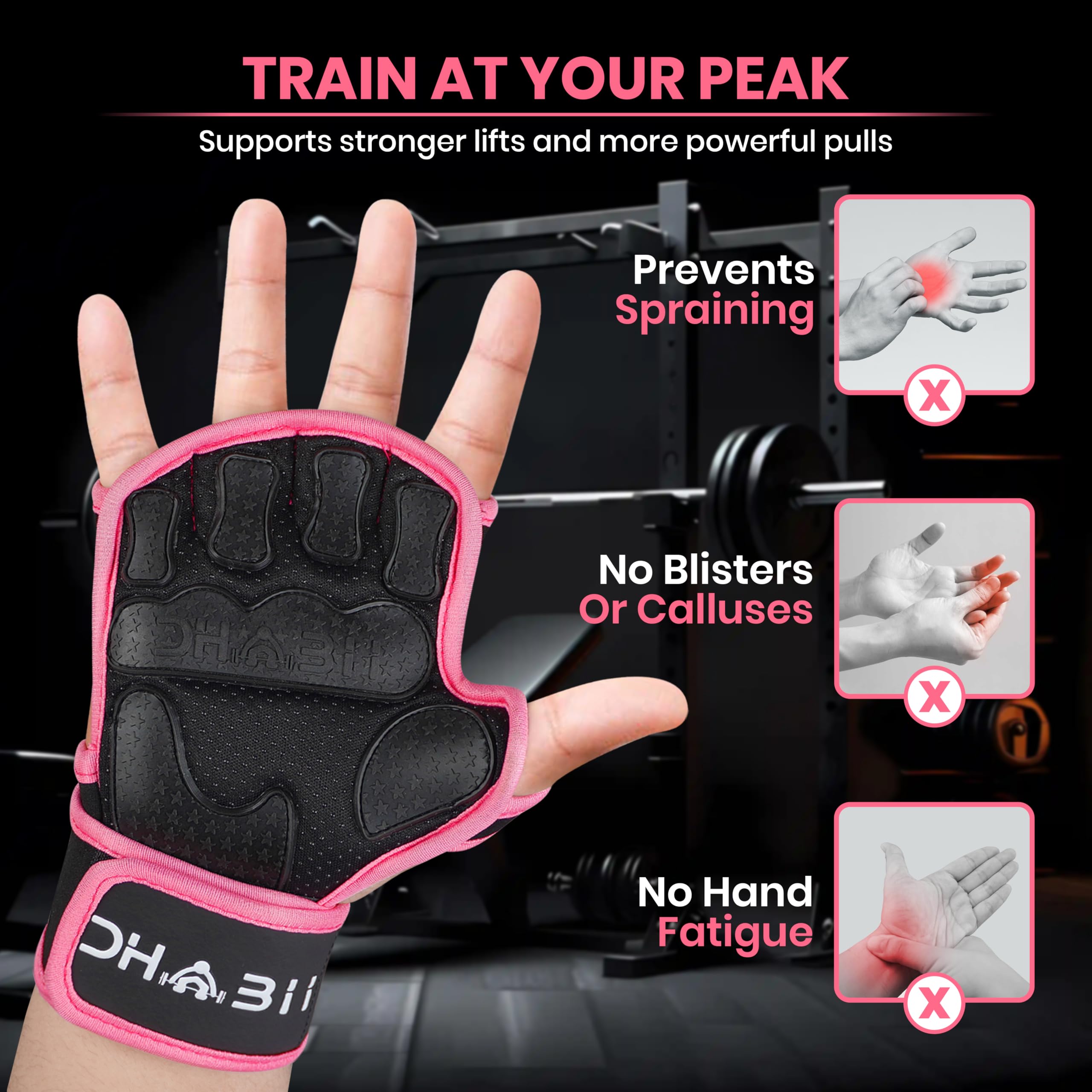 Dhabii wrist wrap detail demonstrating secure support and device protection