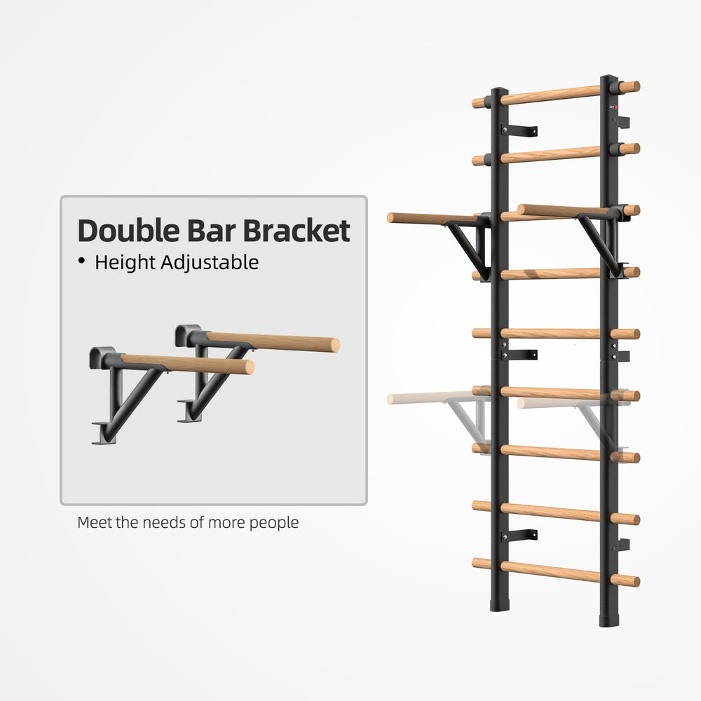 Close-up of DHT wooden grips and steel welds providing comfortable secure handhold