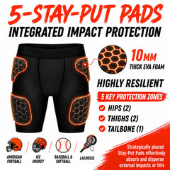Diamemon back view highlighting tailbone pad for secure protection