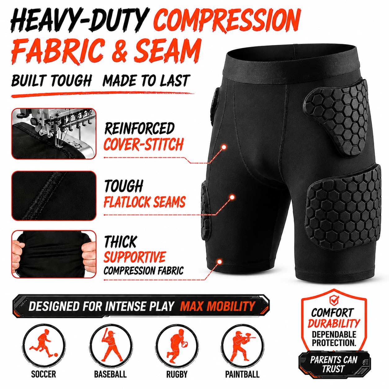 Diamemon size comparison chart illustrating fit options for youth