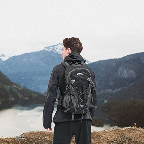 Diamond Candy backpack worn on trail benefit: comfortable carry and weather resistance