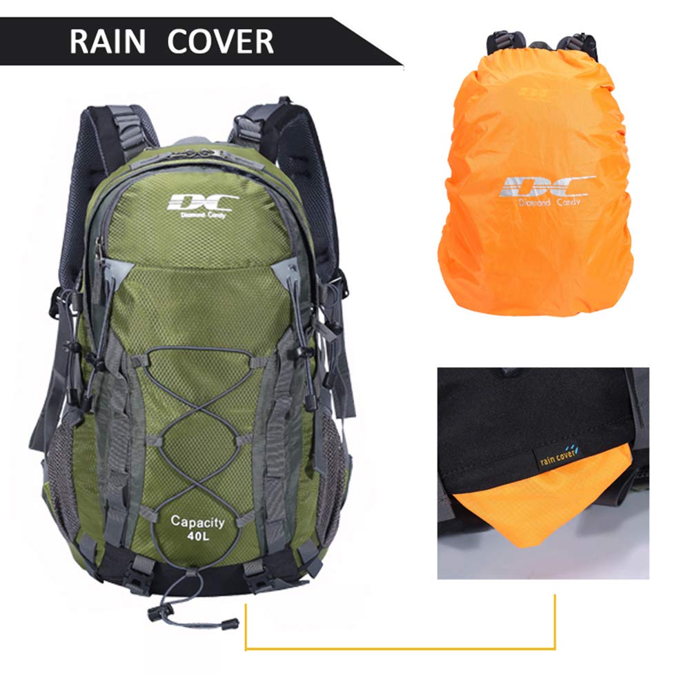 Diamond Candy rain cover stored in underside pocket for weather protection