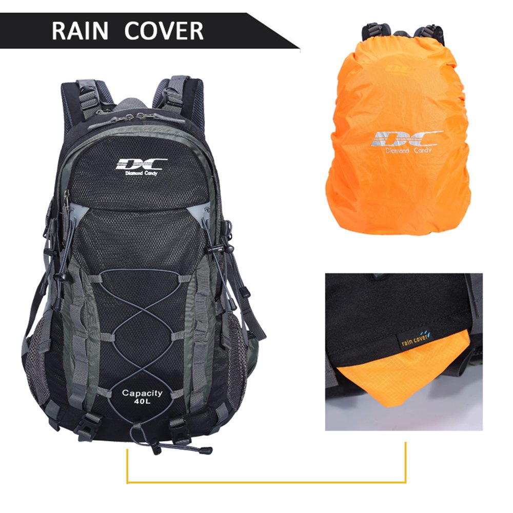 Diamond Candy side pocket holding water bottle benefit: easy hydration access