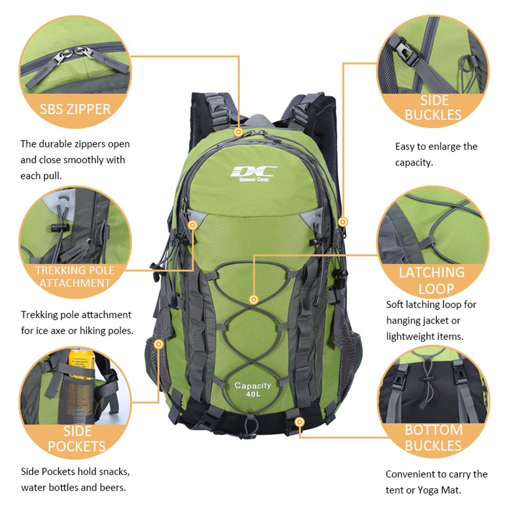 Diamond Candy side profile with bottle pocket demonstrating quick drink access benefit