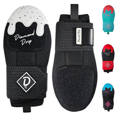 Diamond Drip front view of mitt showing ice cream design and vibrant color benefits visibility