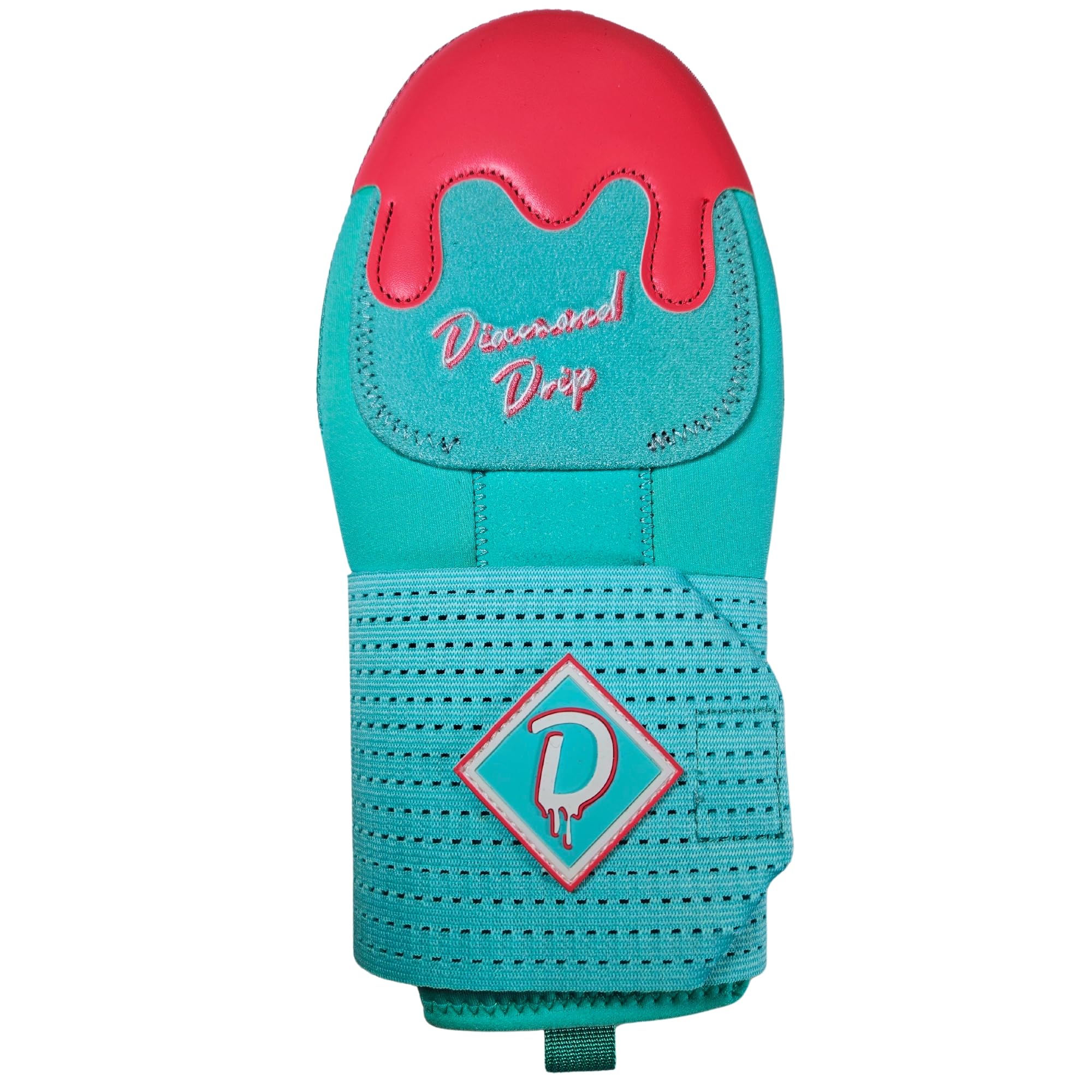 Diamond Drip label and material tag detail highlighting construction and durability
